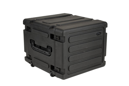 8U Shock Mount Rack, with wheels and handle