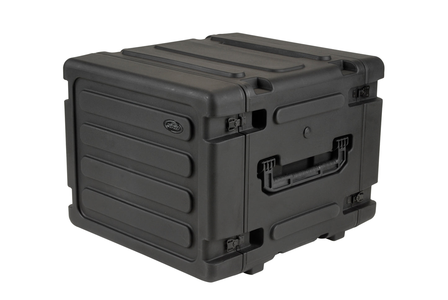 8U Shock Mount Rack, with wheels and handle