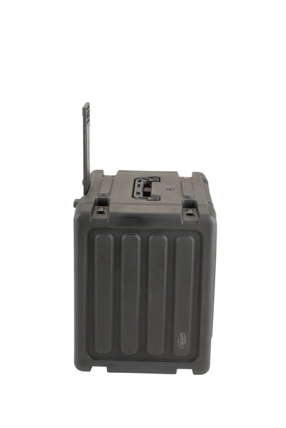 8U Shock Mount Rack, with wheels and handle