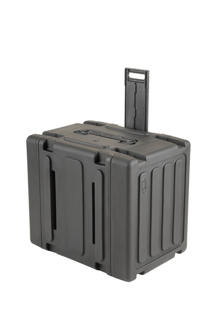 8U Shock Mount Rack, with wheels and handle
