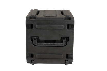 8U Shock Mount Rack, with wheels and handle