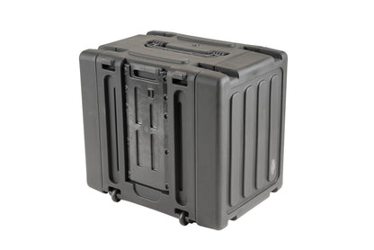 8U Shock Mount Rack, with wheels and handle
