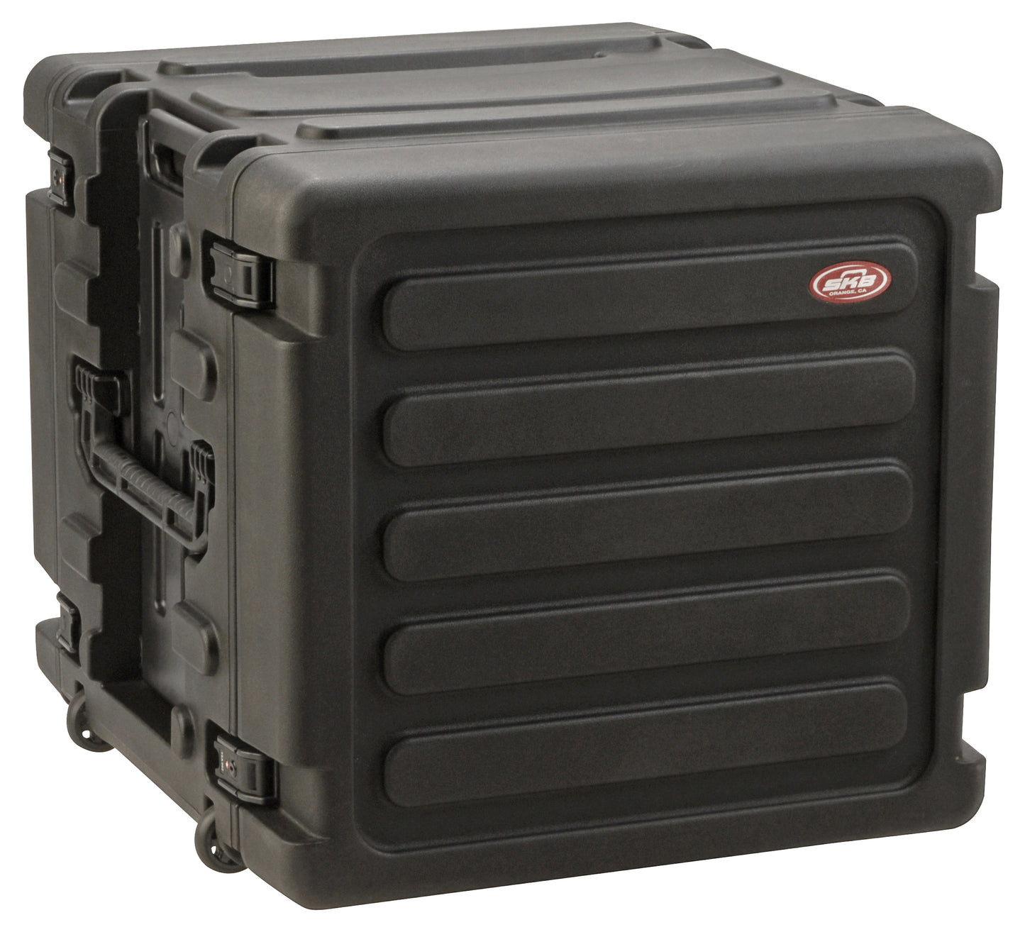 10U Shock Mount Rack, with wheels and handle