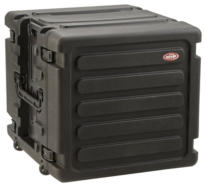 10U Shock Mount Rack, with wheels and handle