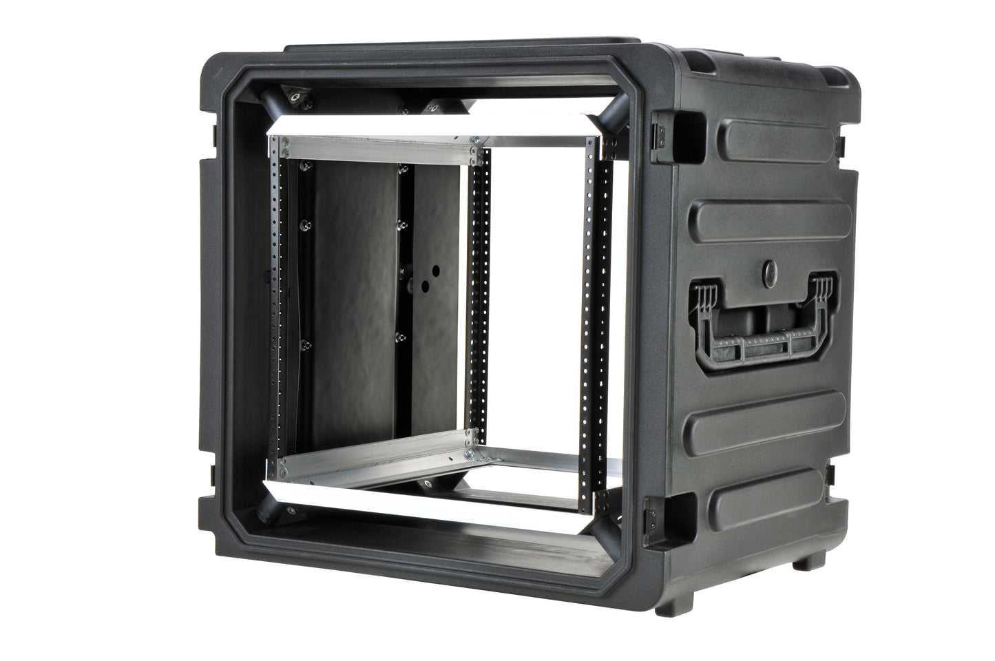 10U Shock Mount Rack, with wheels and handle