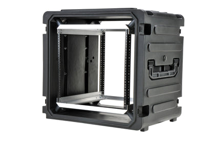 10U Shock Mount Rack, with wheels and handle