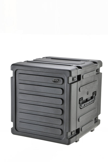 12U Shock Mount Rack, with wheels and handle