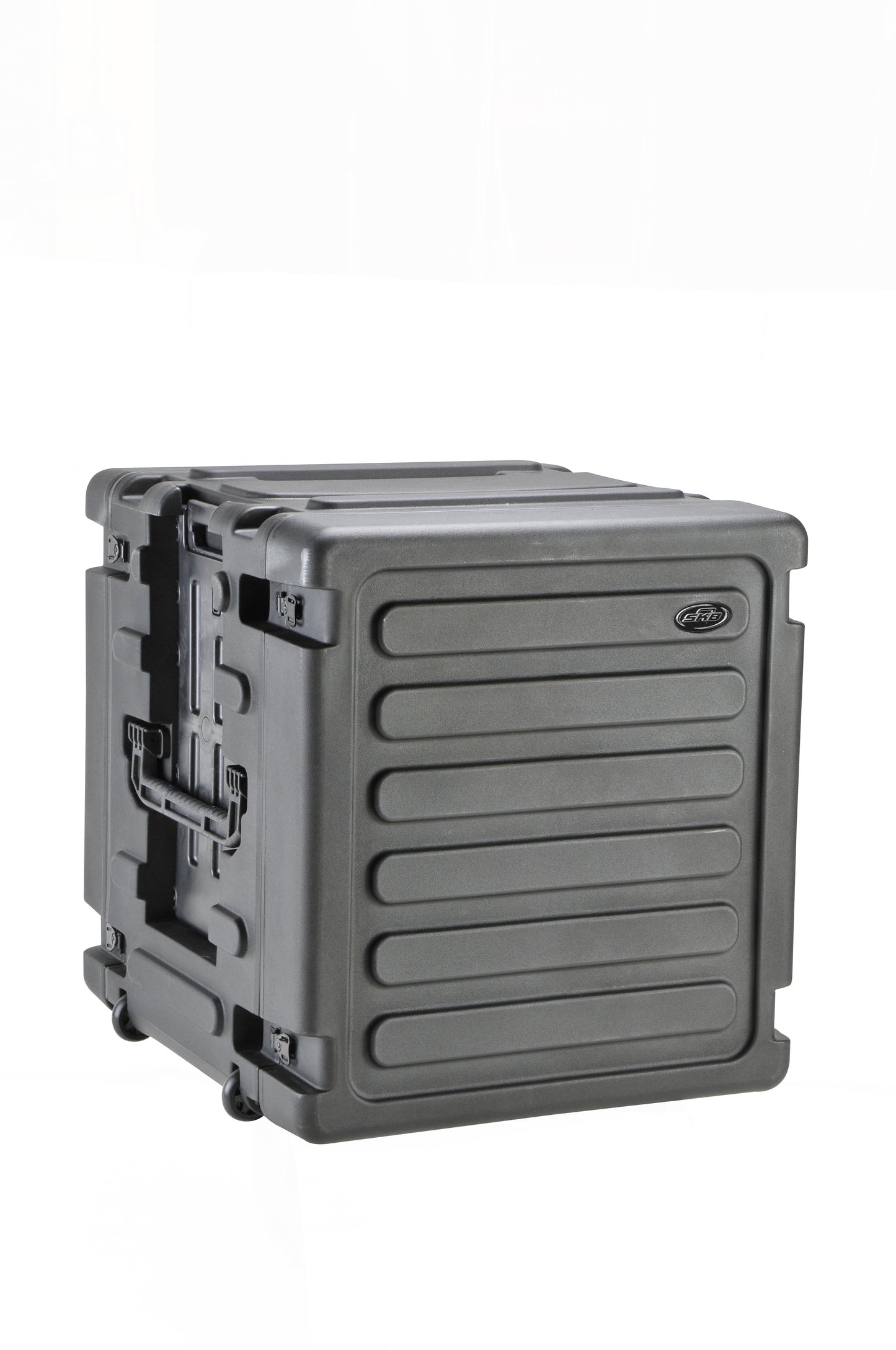 12U Shock Mount Rack, with wheels and handle