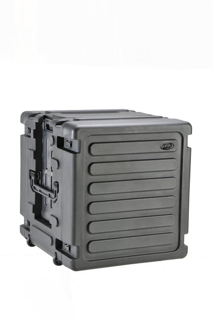 12U Shock Mount Rack, with wheels and handle