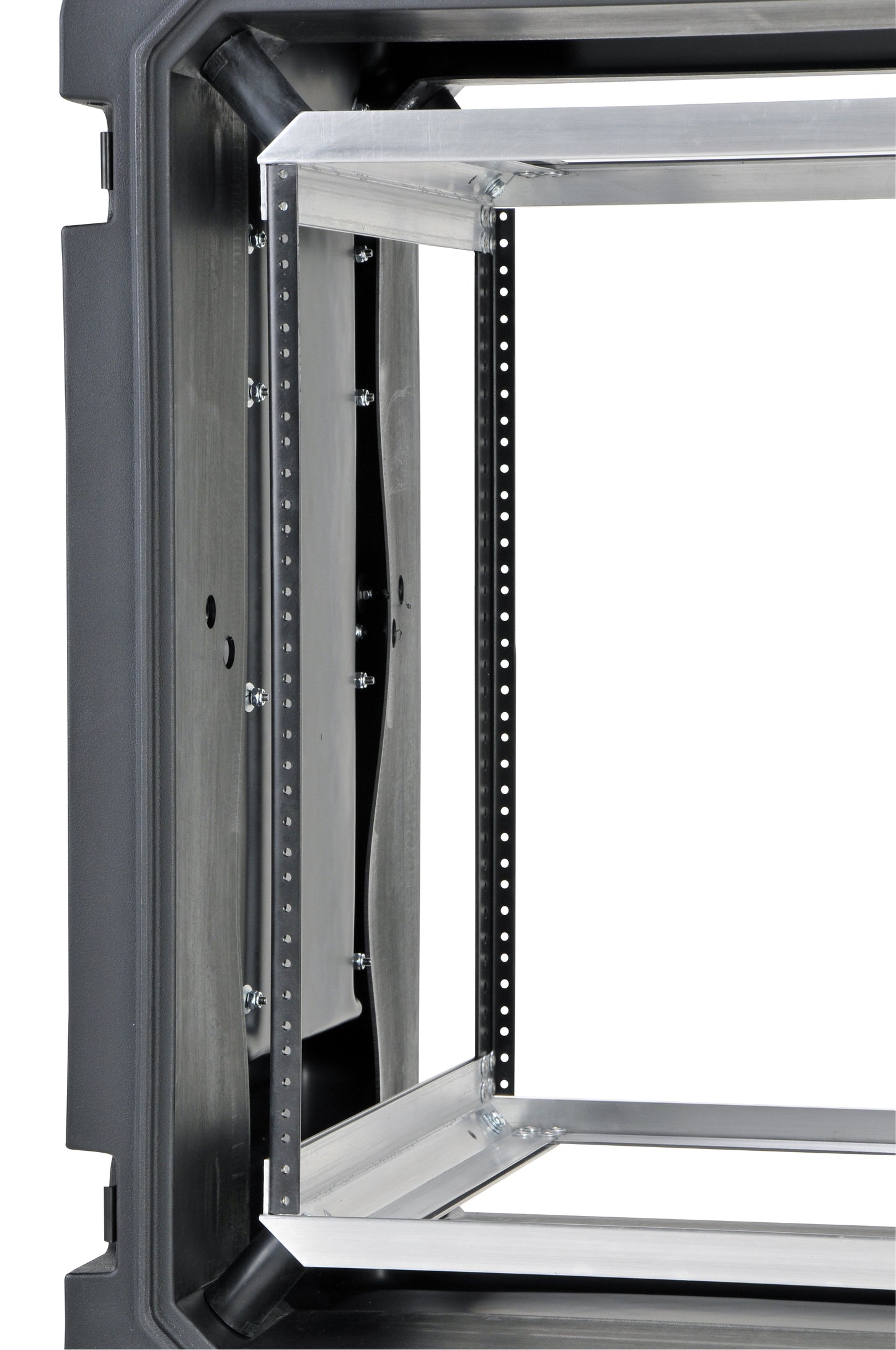 12U Shock Mount Rack, with wheels and handle