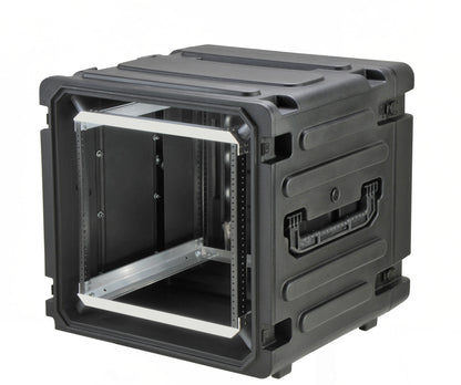 12U Shock Mount Rack, with wheels and handle
