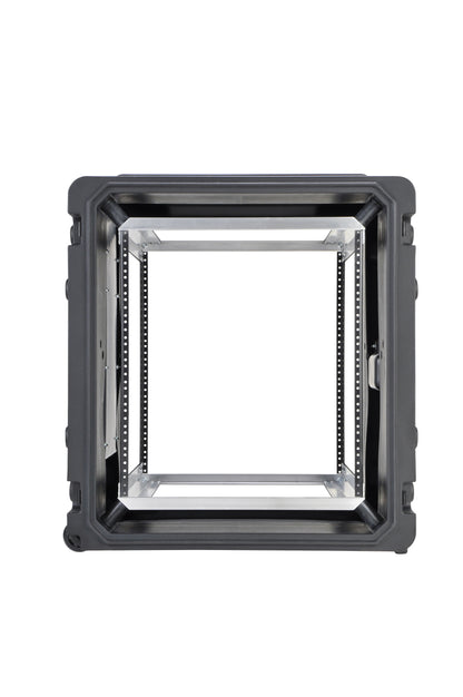 12U Shock Mount Rack, with wheels and handle