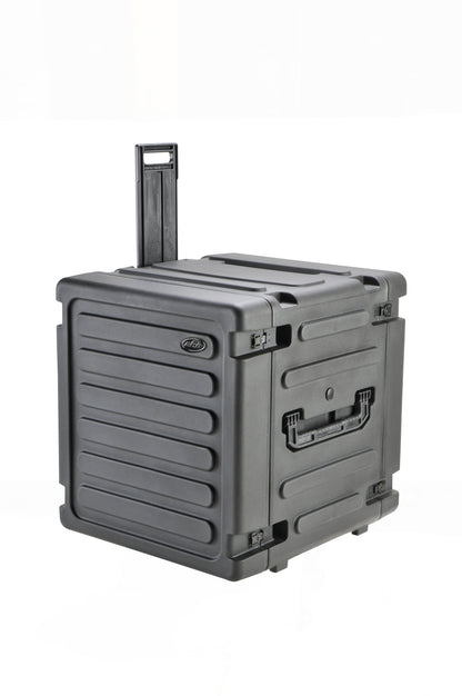 12U Shock Mount Rack, with wheels and handle