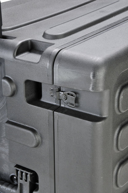 12U Shock Mount Rack, with wheels and handle