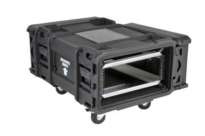 4U Shock Rack 28 deep x 14 high, w square holes large round rack mount holes