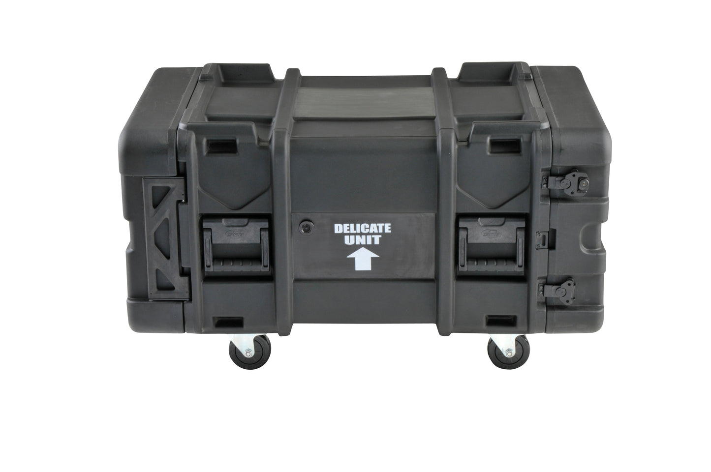 6U Shock Rack 28 deep x 14 high, w square holes large round rack mount holes