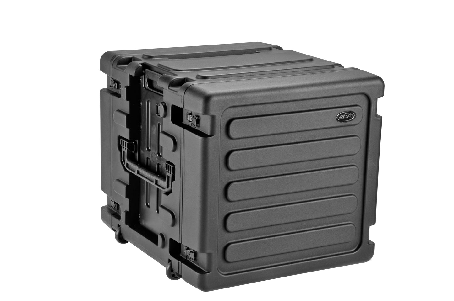 10U Shock Mount Rack, with wheels and handle