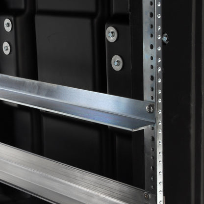 Support rails - stl. zinc plated - Fits only on 30 Shock racks 29.5 x 2 x 1.25