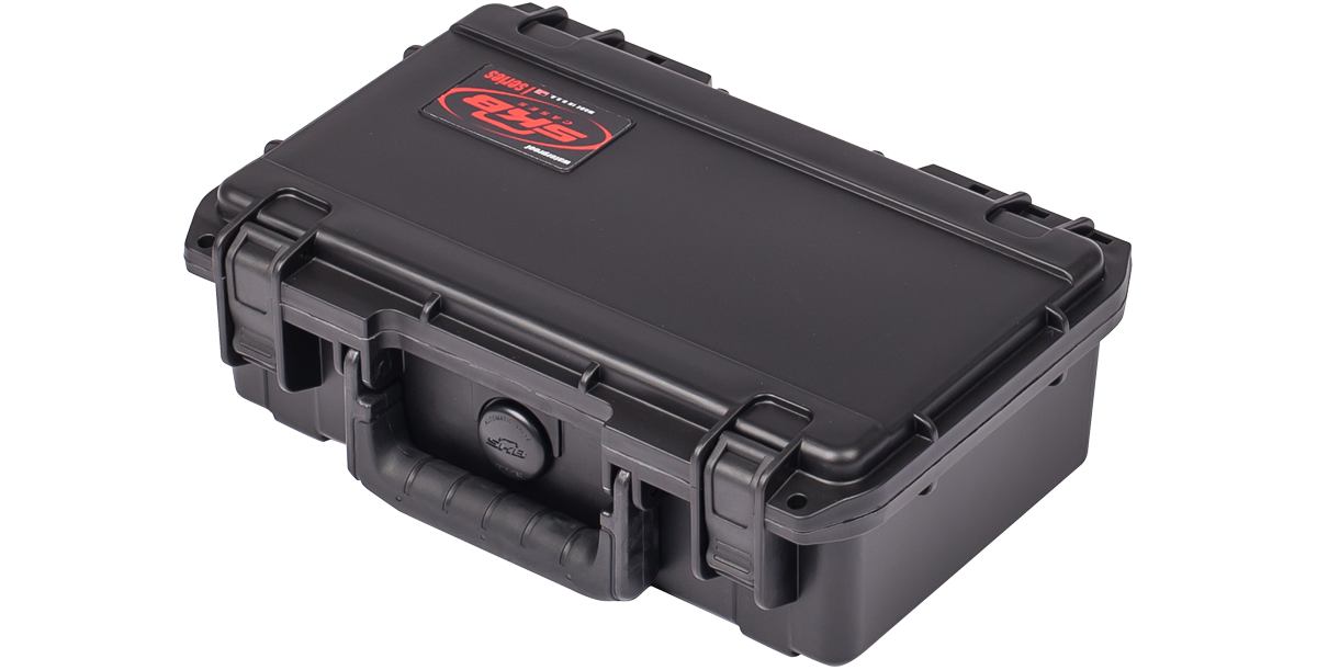 iSeries Pistol Case,10" x 6" x 3" Cubed Foam, Black