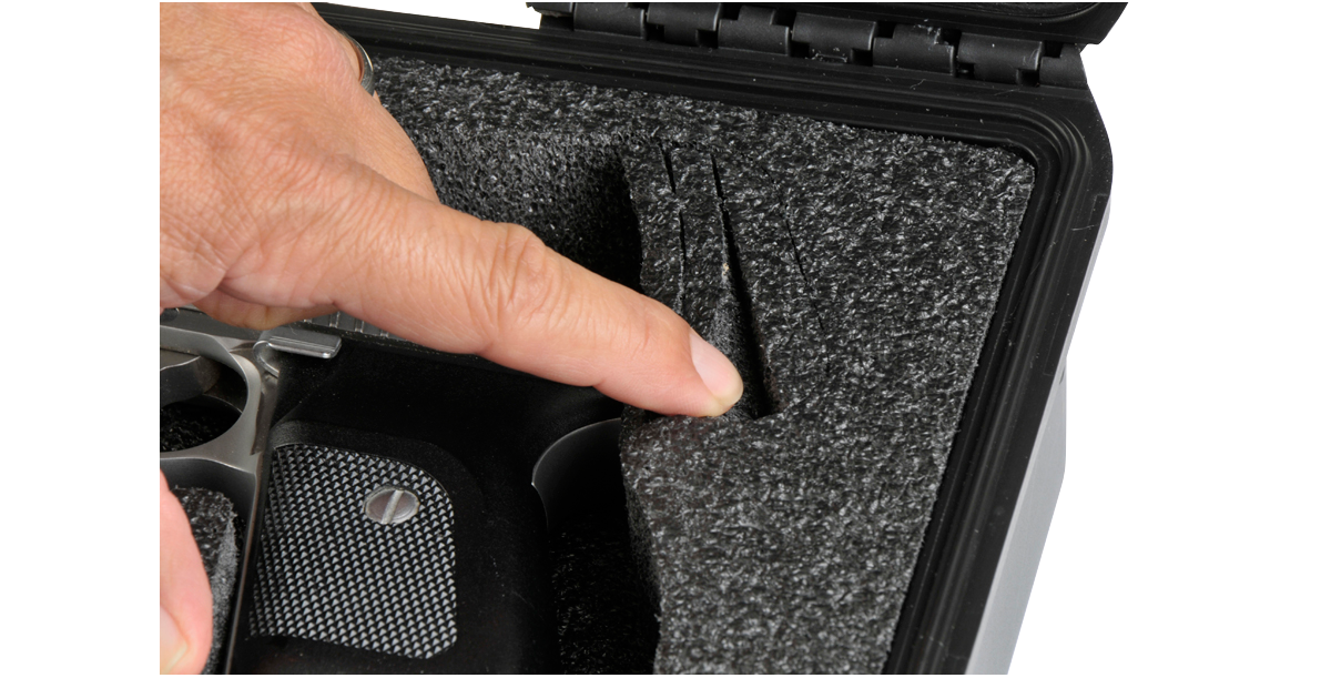 iSeries Pistol Case, Customizable Foam, Small, Black