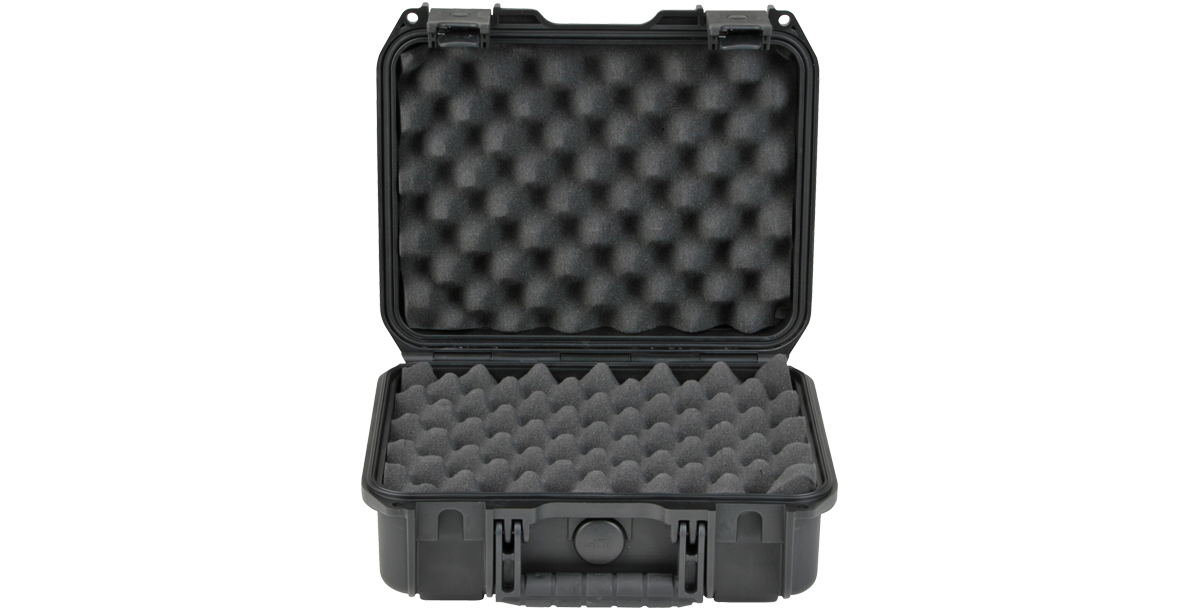 iSeries Pistol Case, 12" x 9" x 4" Layered Foam, Black