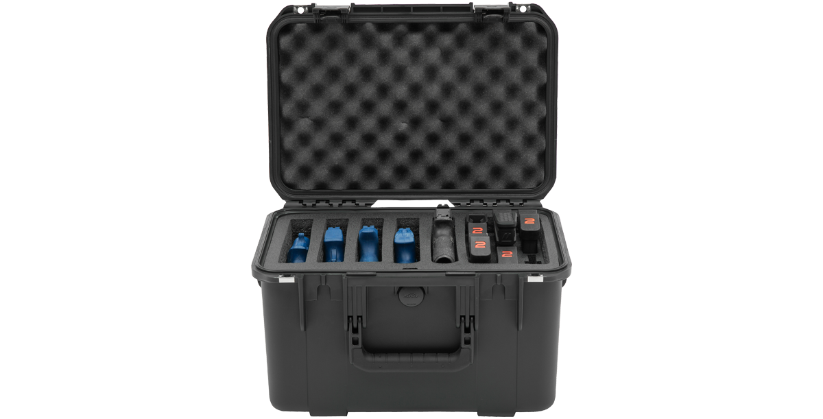 iSeries Multi Hand gun case, custom foam, 4 gun, Black