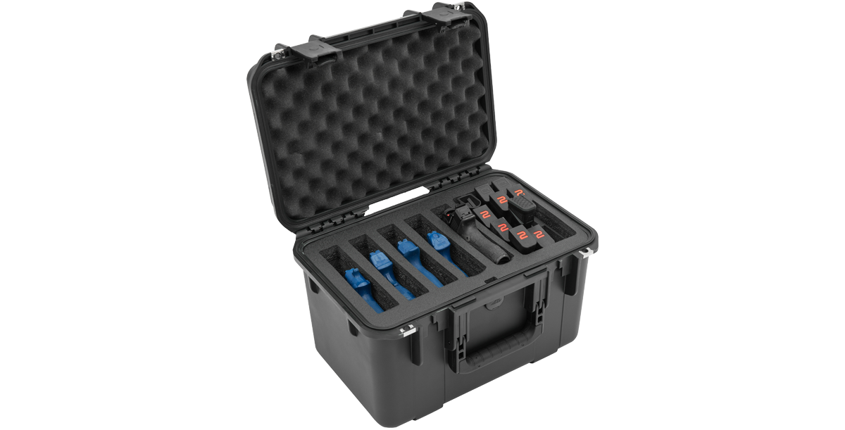 iSeries Multi Hand gun case, custom foam, 5 gun