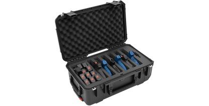 iSeries Multi Hand gun case, custom foam, 6 gun, Black