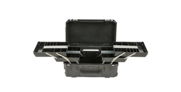 iSeries Tool/Tech Box With Pull Out Trays w/Wheels, Black