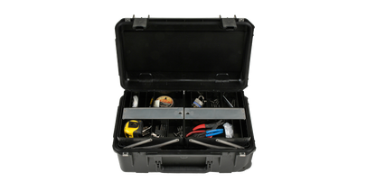 iSeries Tool/Tech Box With Pull Out Trays w/Wheels, Black
