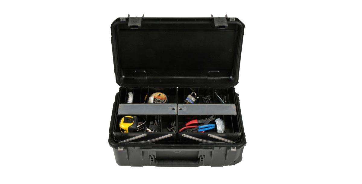 iSeries Tackle Box With Pull Out Trays w/Wheels