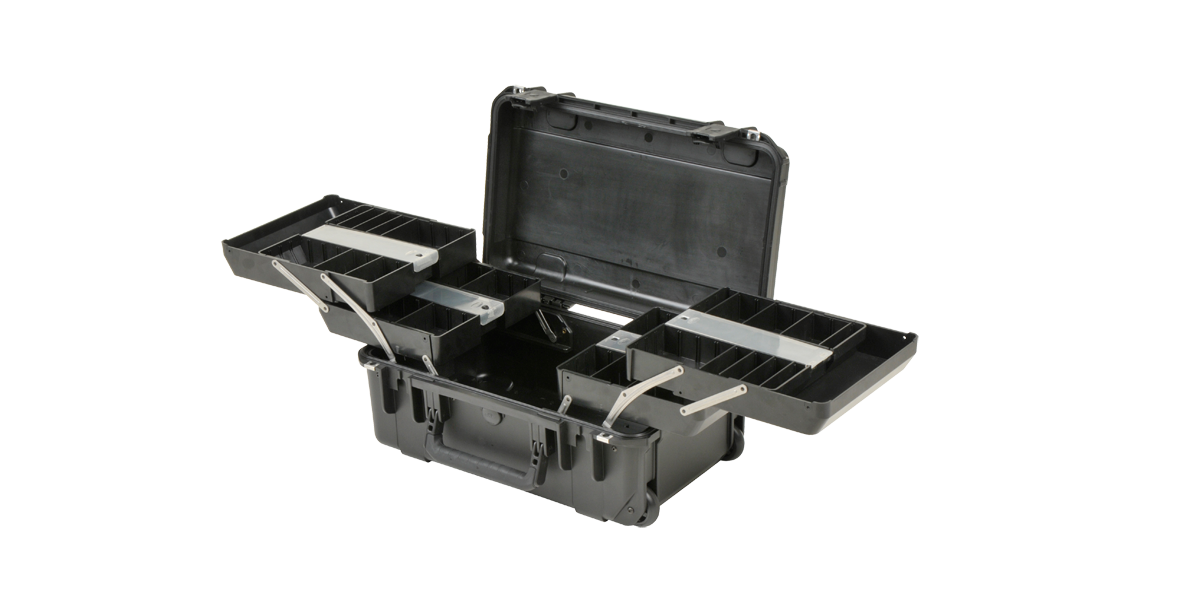iSeries Tackle Box With Pull Out Trays w/Wheels