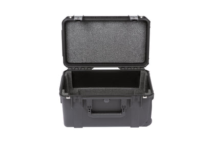 iSeries Case w Removeable 3U Injection Molded 9 Deep Rack Cage, TSA Latches, Wheels