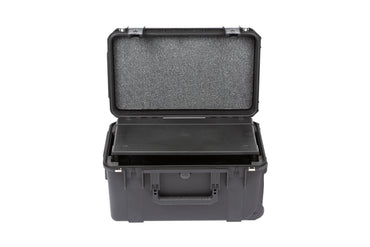 iSeries Case w Removeable 3U Injection Molded 9 Deep Rack Cage, TSA Latches, Wheels