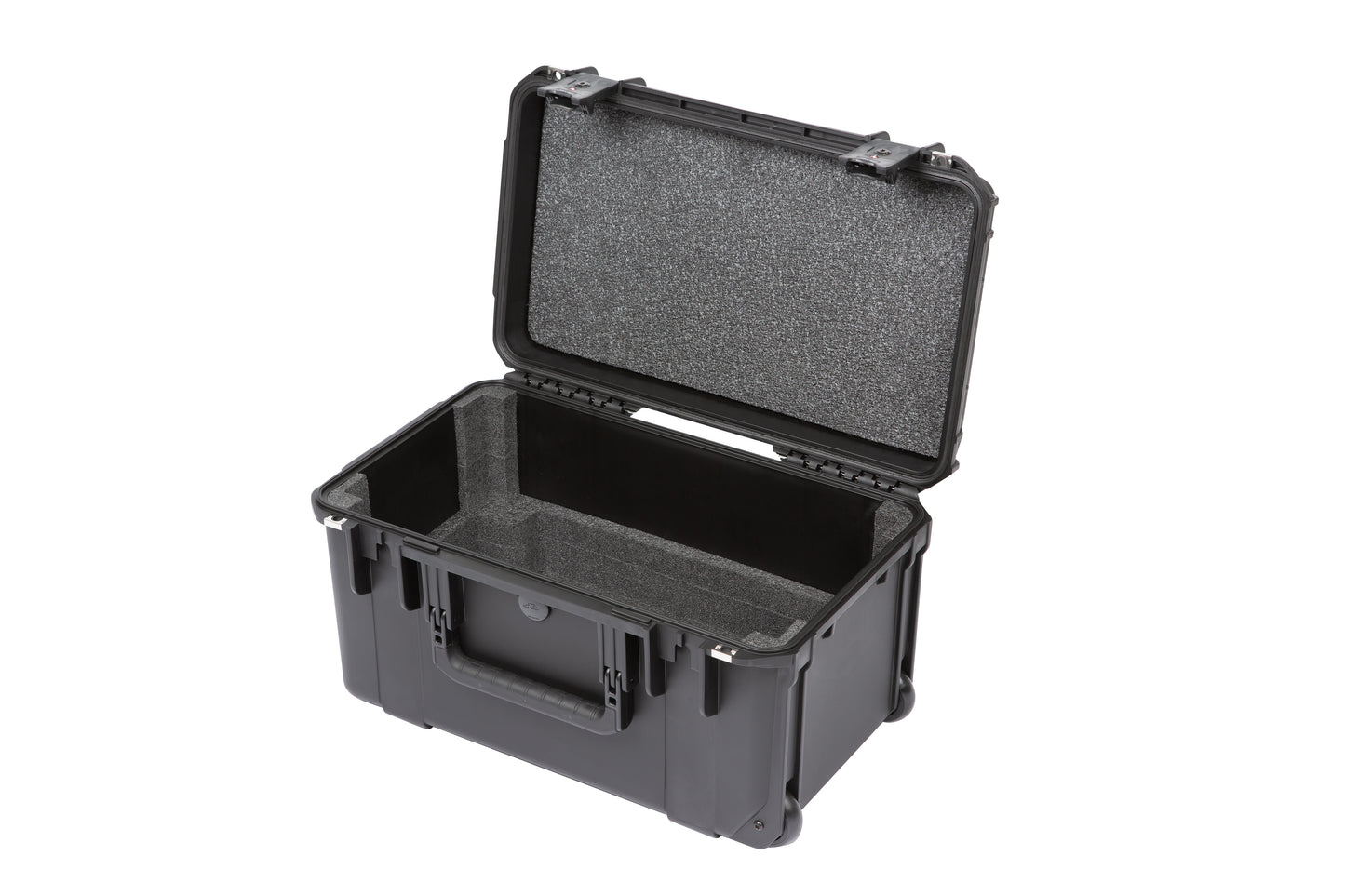 iSeries Case w Removeable 3U Injection Molded 9 Deep Rack Cage, TSA Latches, Wheels