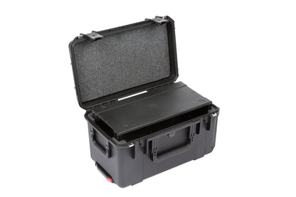 iSeries Case w Removeable 3U Injection Molded 9 Deep Rack Cage, TSA Latches, Wheels