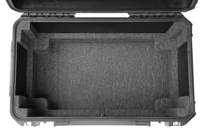 iSeries Case w Removeable 3U Injection Molded 9 Deep Rack Cage, TSA Latches, Wheels