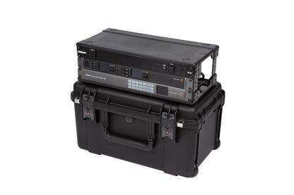 iSeries Case w Removeable 3U Injection Molded 9 Deep Rack Cage, TSA Latches, Wheels