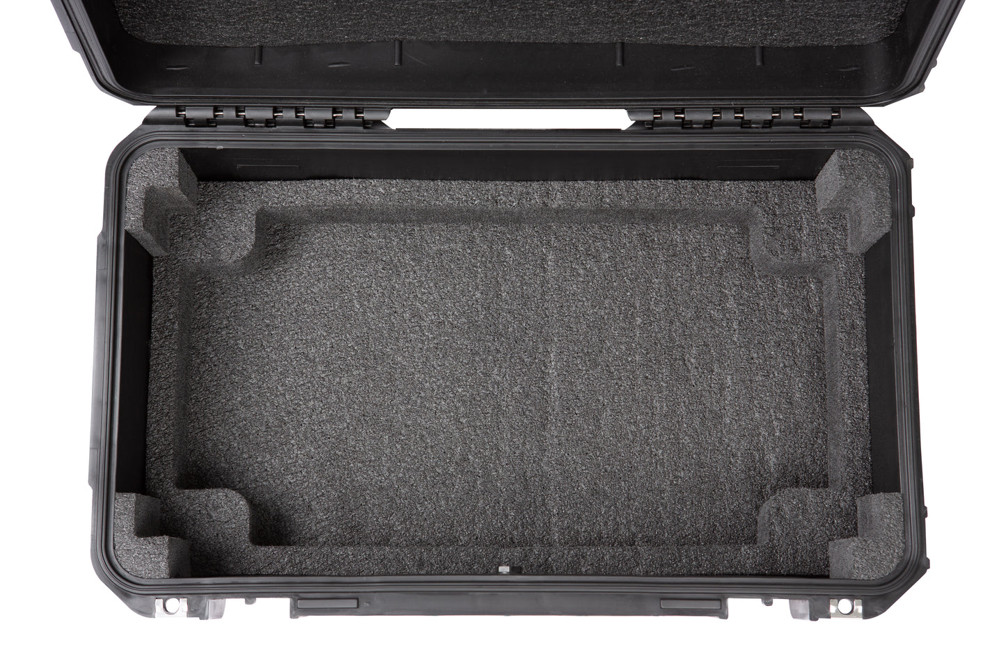 iSeries Case w Removeable 2U Injection Molded 9 Deep Rack Cage, Carry-on size, TSA Latches, Wheels