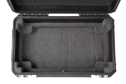 iSeries Case w Removeable 2U Injection Molded 9 Deep Rack Cage, Carry-on size, TSA Latches, Wheels