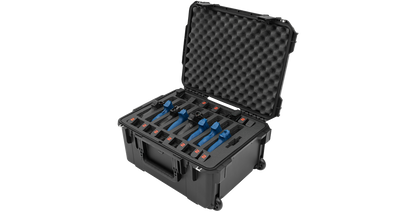 iSeries Multi Hand gun case, custom foam, 8 gun, Black