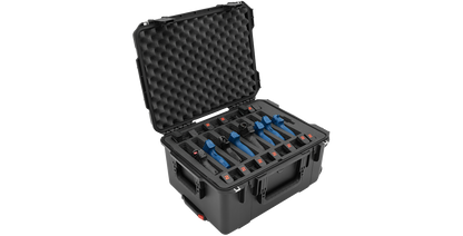 iSeries Multi Hand gun case, custom foam, 8 gun
