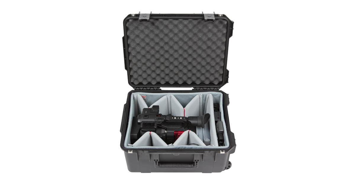 iSeries Drone Case, Padded Dividers, Wheels, Black