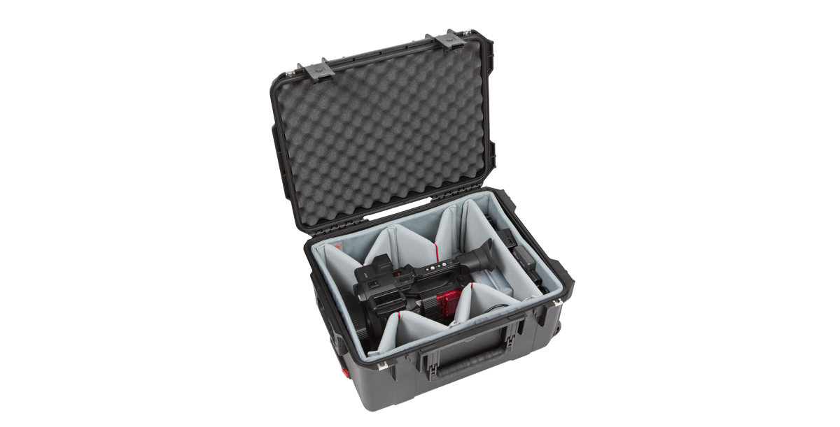 iSeries Drone Case, Padded Dividers, Wheels, Black