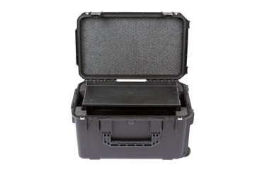 iSeries Case w Removeable 4U Injection Molded 9 Deep Rack Cage, TSA Latches, Wheels