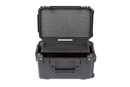 iSeries Case w Removeable 4U Injection Molded 9 Deep Rack Cage, TSA Latches, Wheels