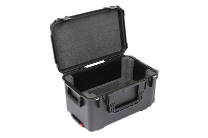 iSeries Case w Removeable 4U Injection Molded 9 Deep Rack Cage, TSA Latches, Wheels