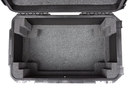 iSeries Case w Removeable 4U Injection Molded 9 Deep Rack Cage, TSA Latches, Wheels
