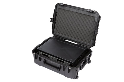 iSeries Case with Removeable 2U Injection Molded 13 Deep Rack Cage, TSA Latches, Wheels
