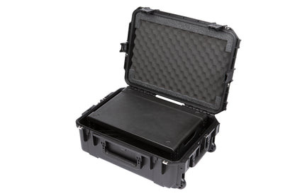iSeries Case with Removeable 2U Injection Molded 13 Deep Rack Cage, TSA Latches, Wheels